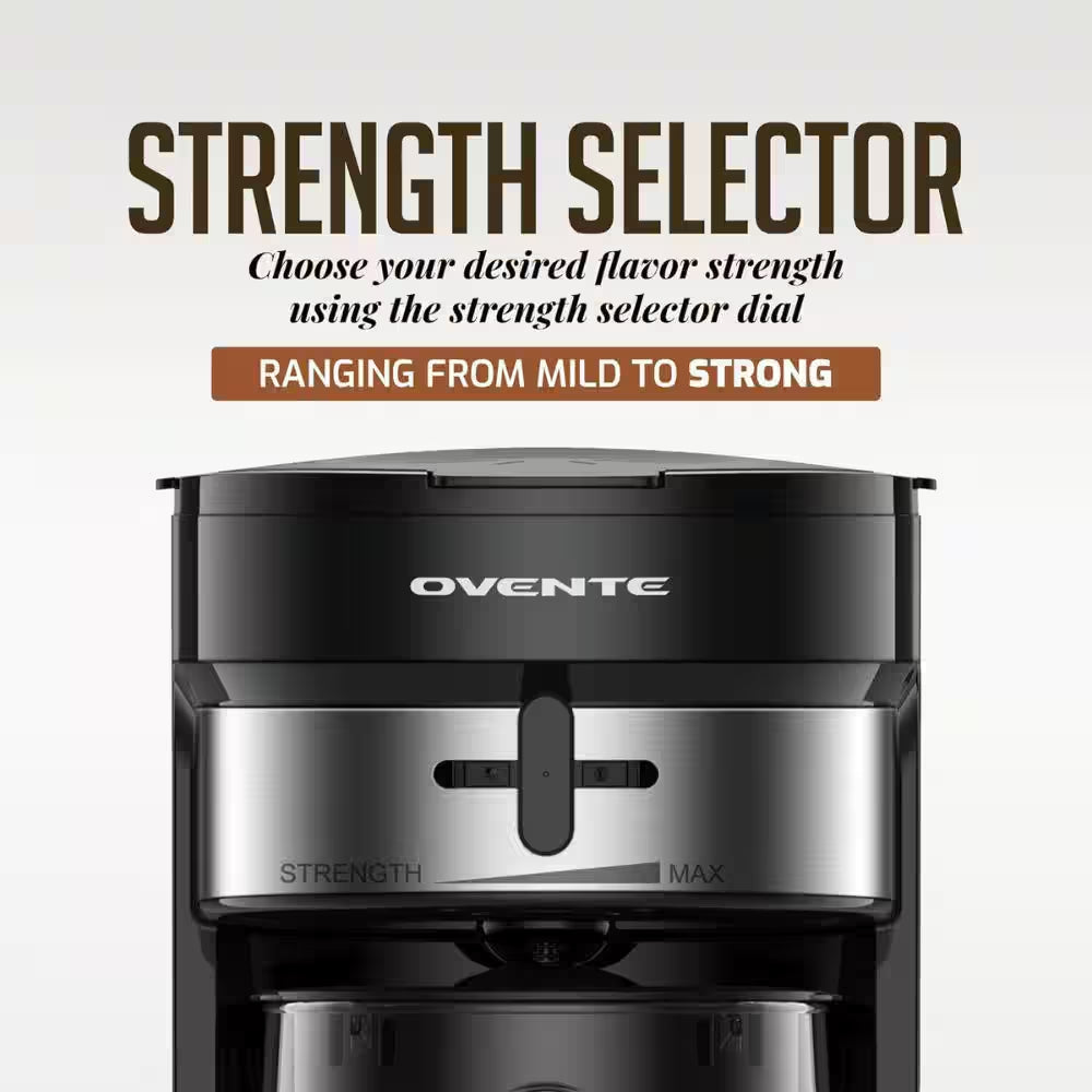 Black 3 Quart Iced Tea and Coffee Brewing Strength Selector and Infuser Chamber Lattes Lemonade, Flavored Water