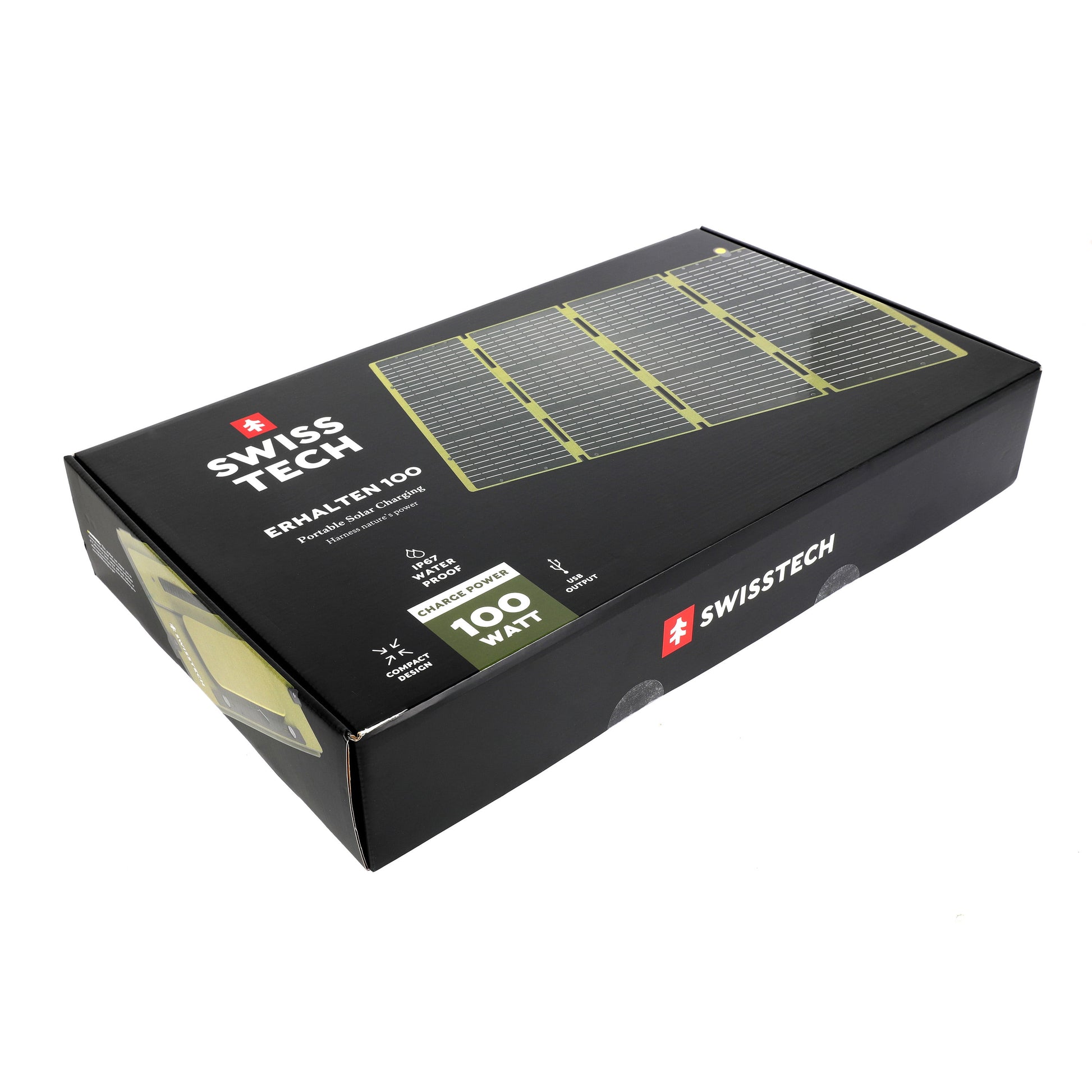 Foldable Solar Panel, 100W, USB-A and USB-C, Phone Charger, Waterproof, Emergency Use, Panel Only