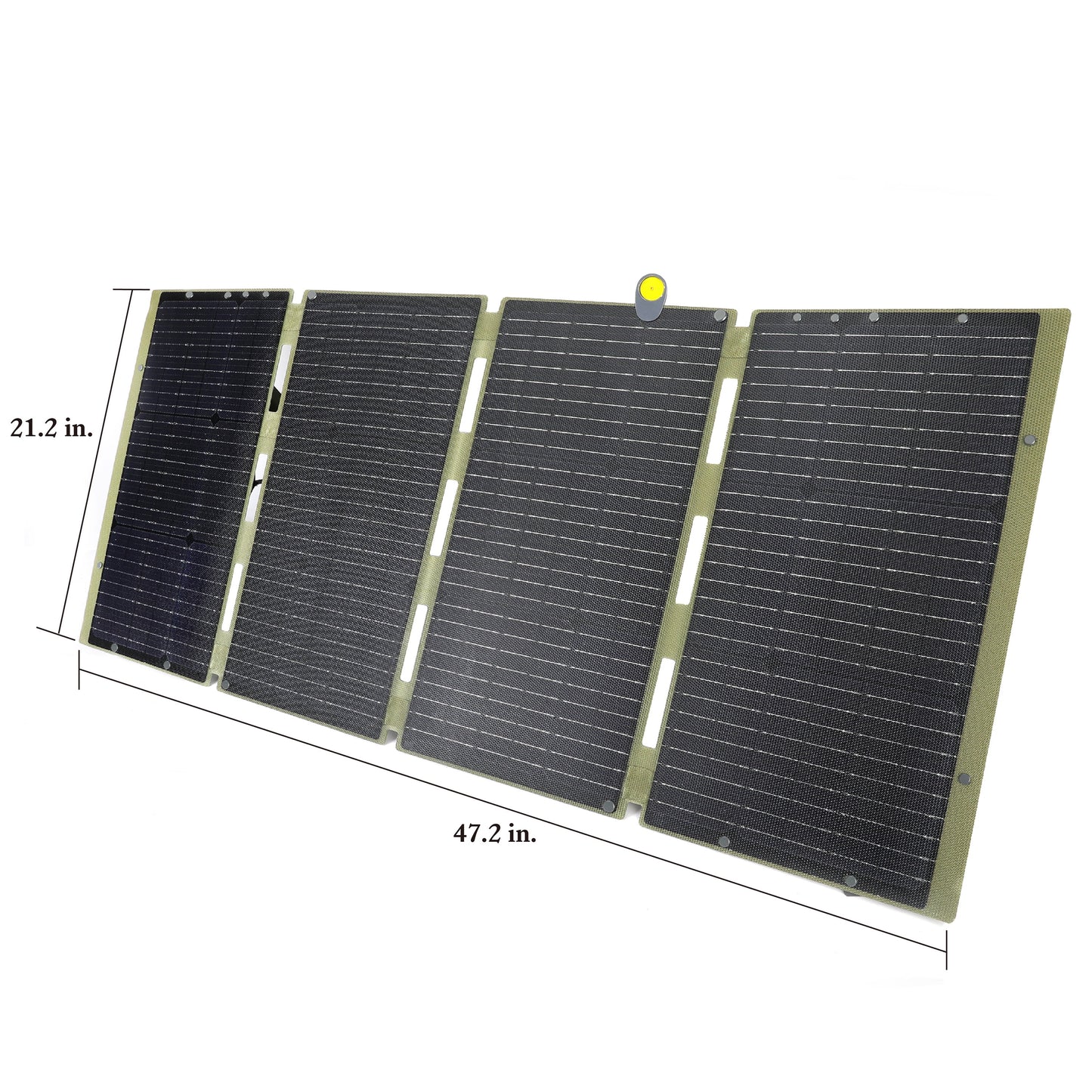 Foldable Solar Panel, 100W, USB-A and USB-C, Phone Charger, Waterproof, Emergency Use, Panel Only